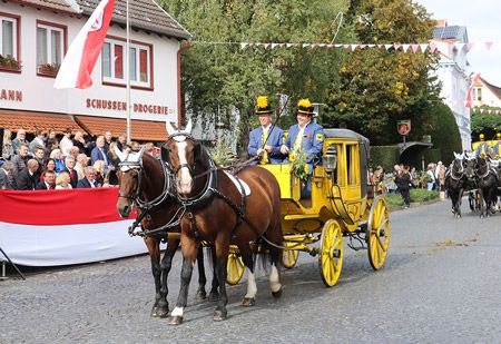 Postkutsche beim Festumzug